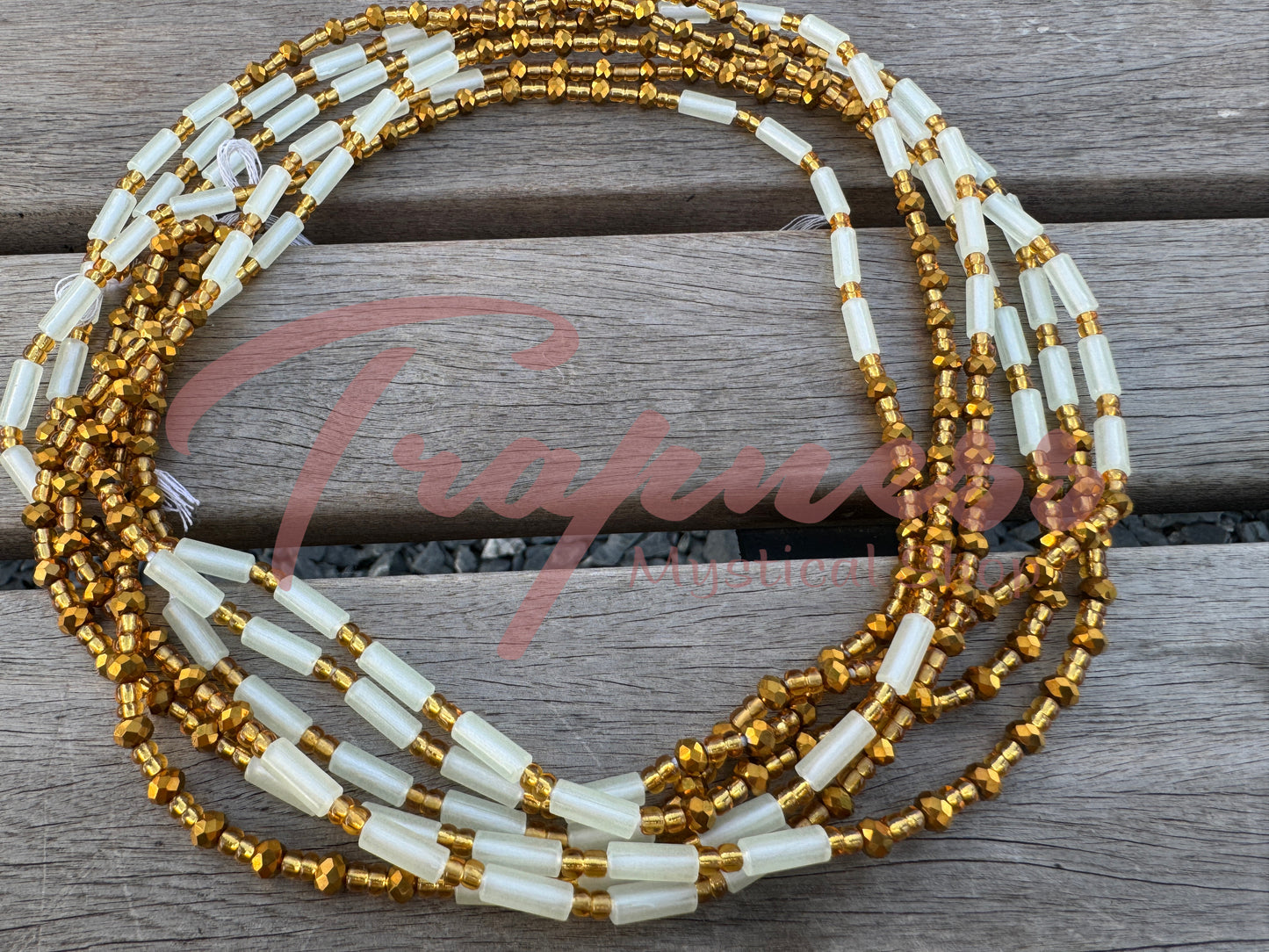 West African Waist Beads(Pure/Gold)