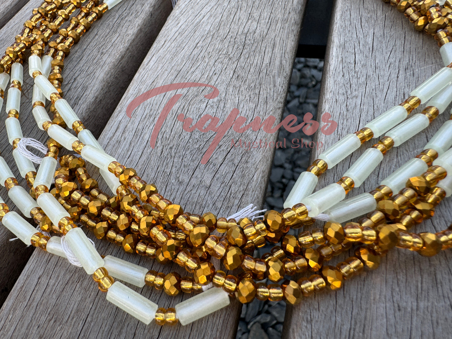 West African Waist Beads(Pure/Gold)