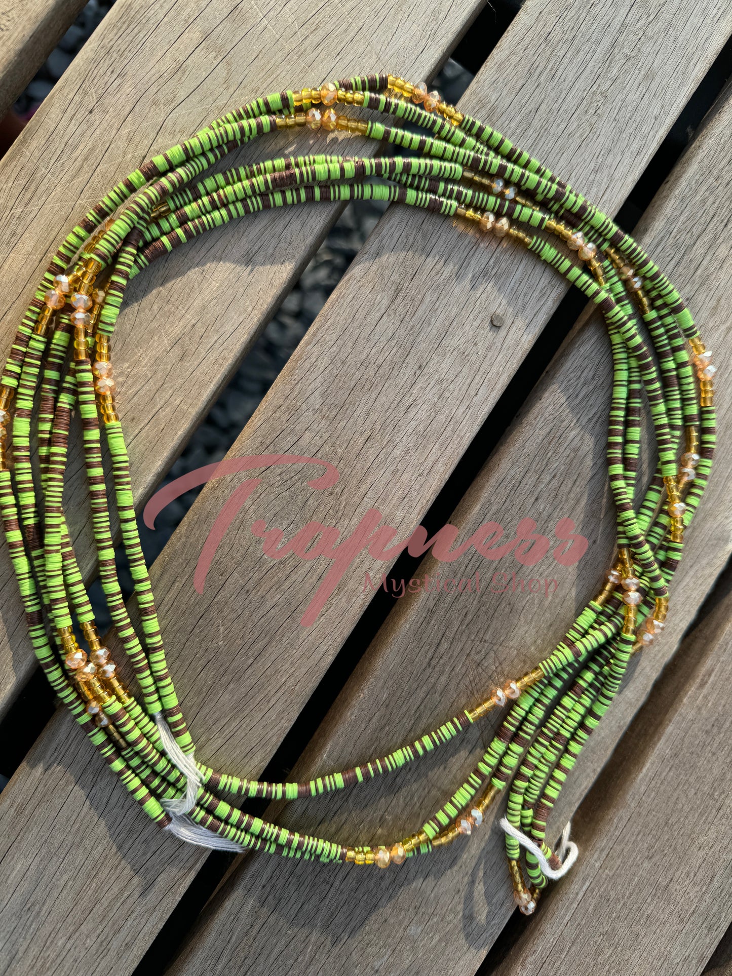 West African Waist Beads (Pistachio)
