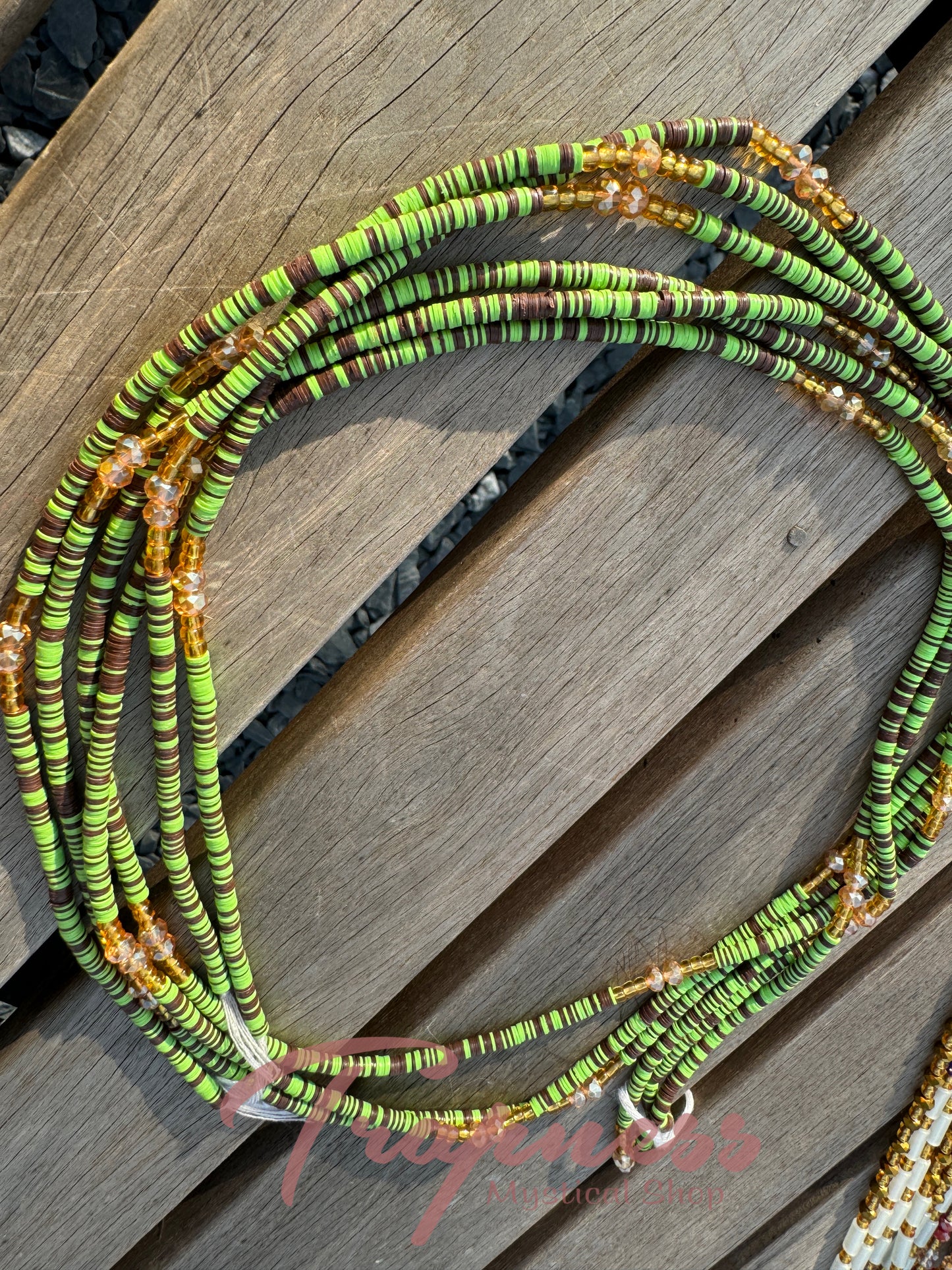 West African Waist Beads (Pistachio)