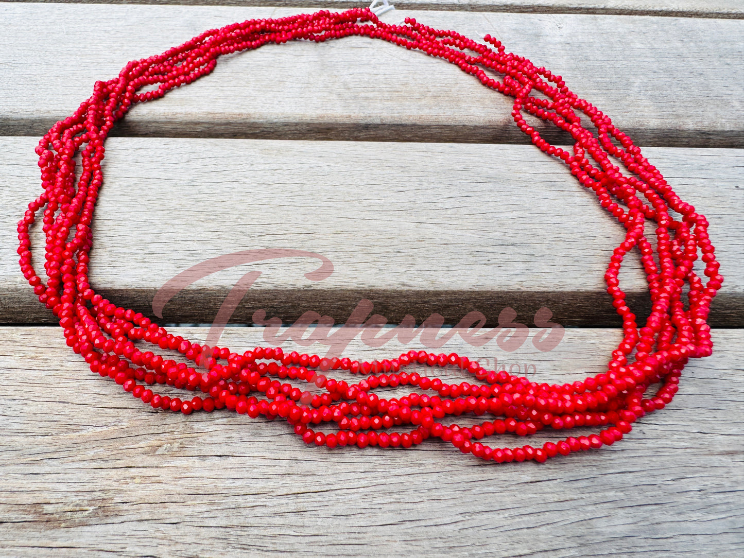 West African Waist Beads (Petite - Candy Apple)