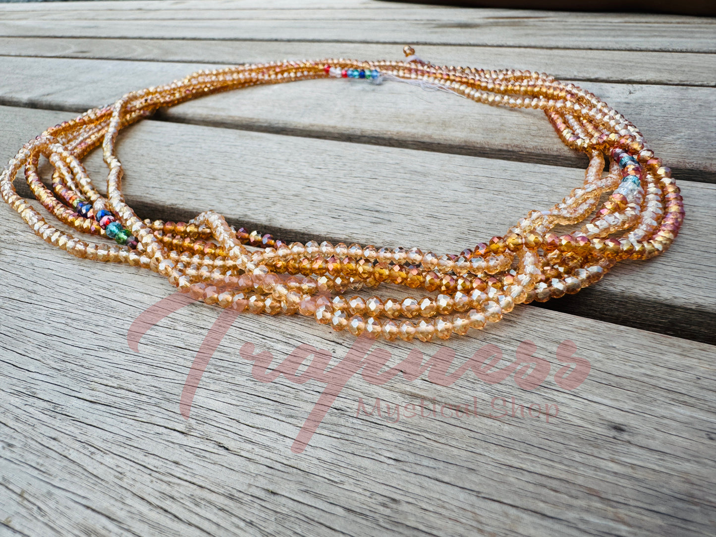 West African Waist Bead (Petite - Goldie)