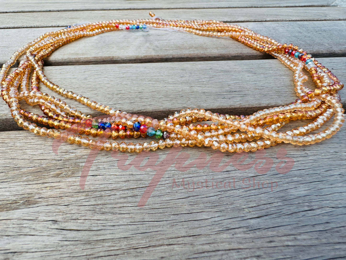 West African Waist Bead (Petite - Goldie)