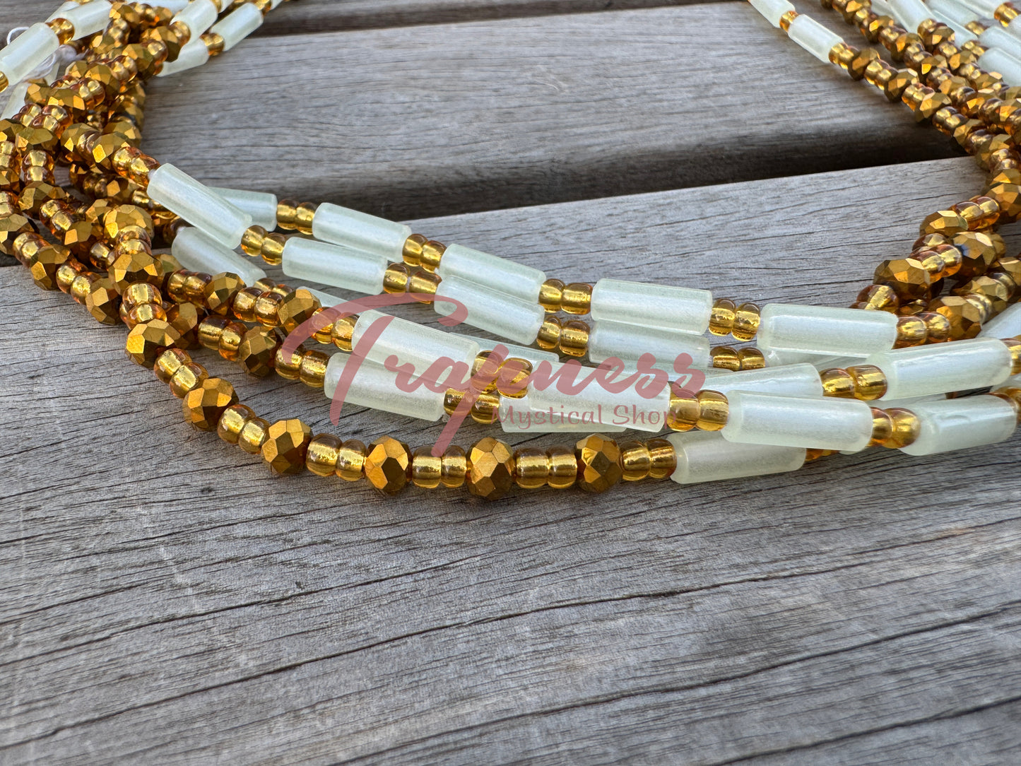 West African Waist Beads(Pure/Gold)