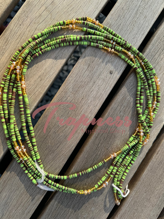 West African Waist Beads (Pistachio)