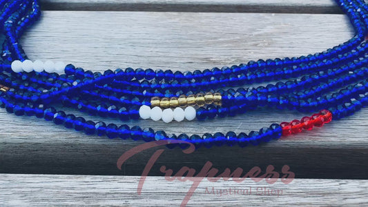 West African Waist Beads (Petite - Blueberry)