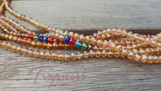 West African Waist Bead (Petite - Goldie)